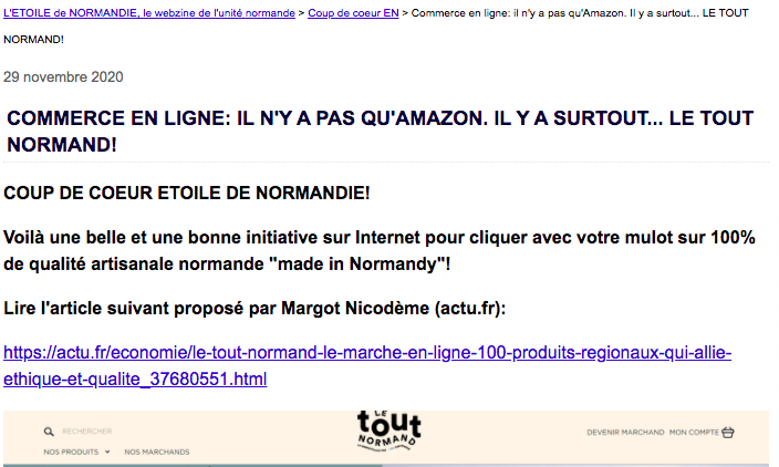 l'étoile de Normandie, le webzine normand