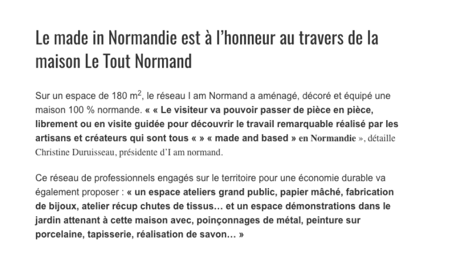 Programme du week-end