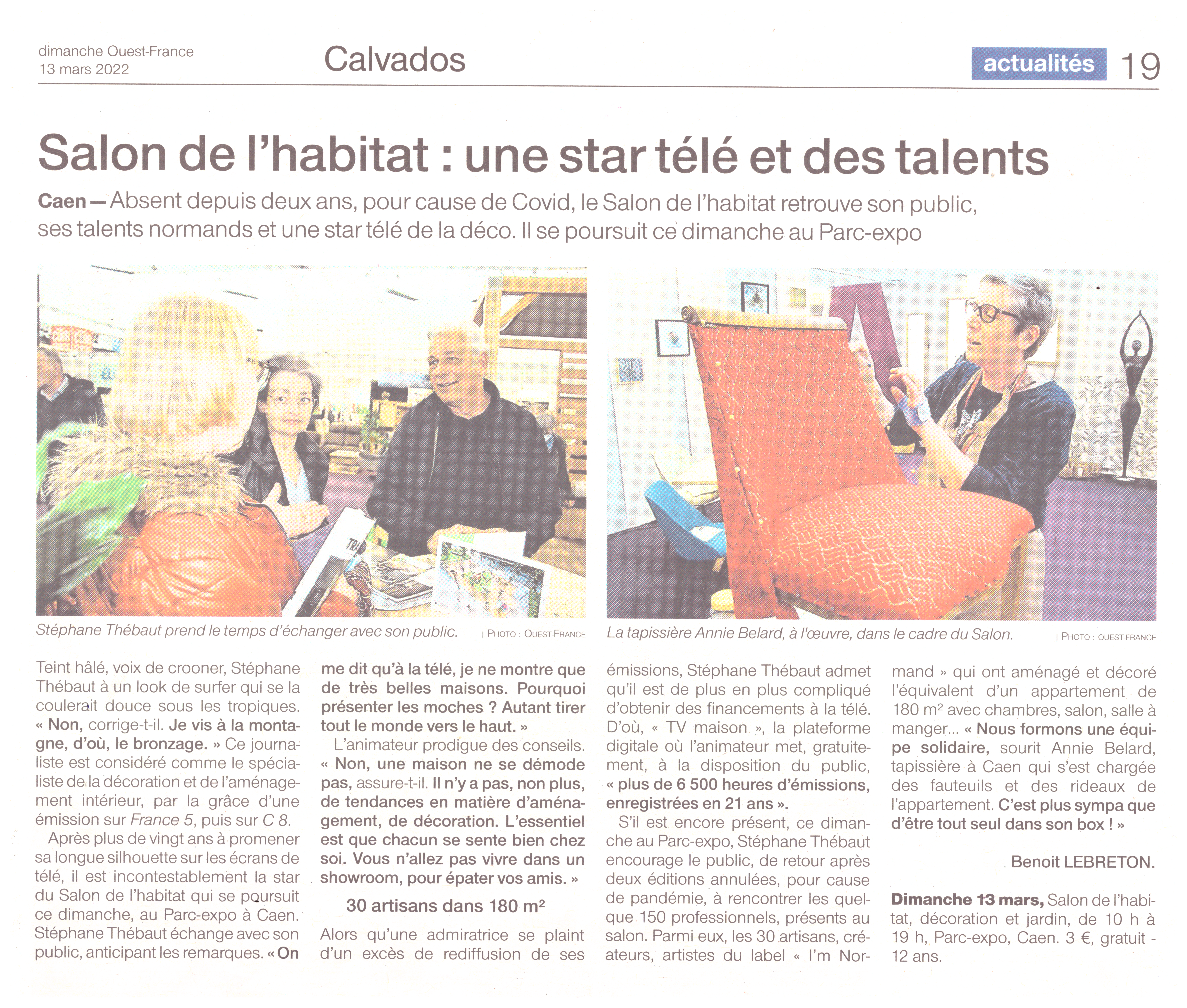 Stéphane Thébaut et Annie Bélard