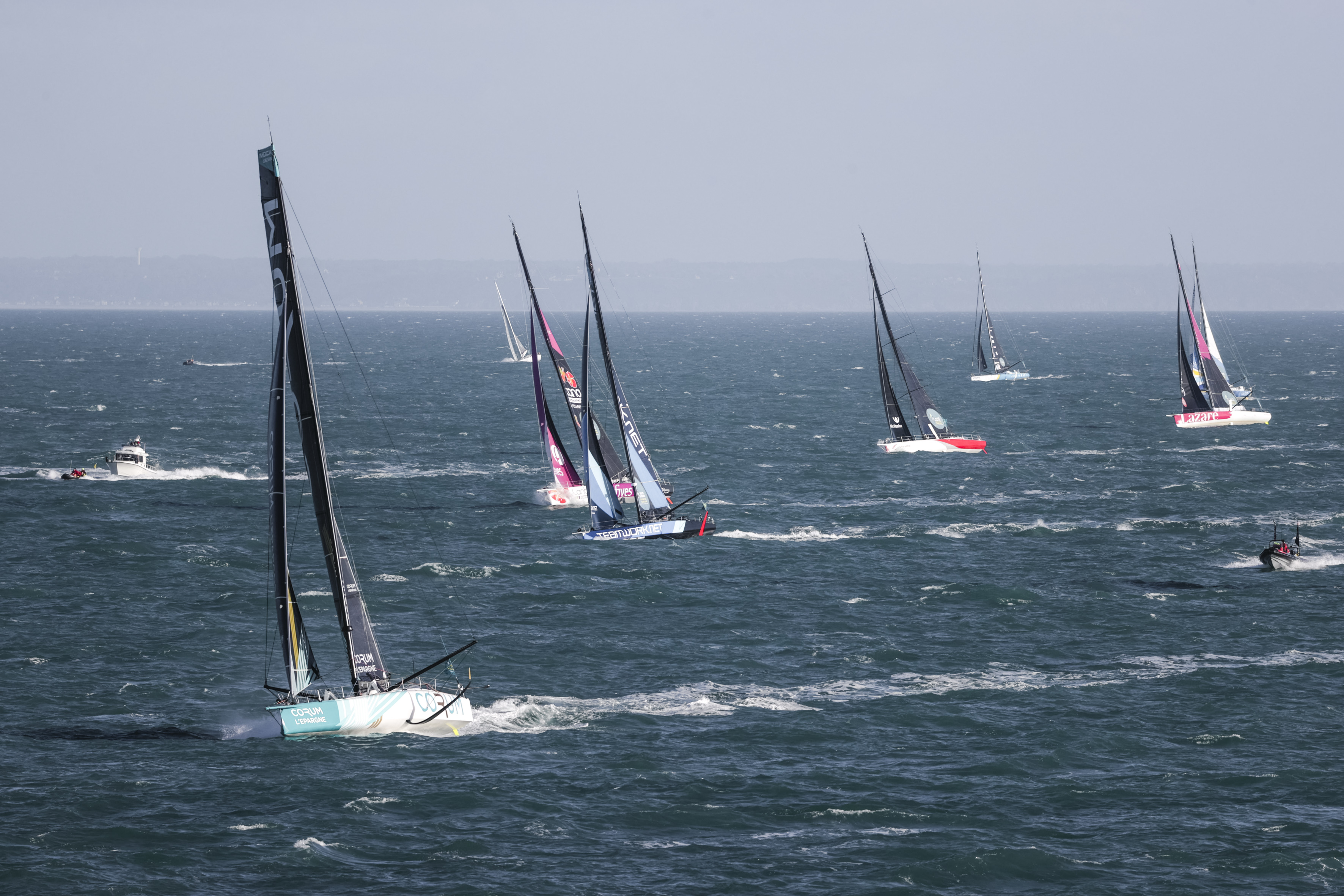 Au départ de la Route du Rhum