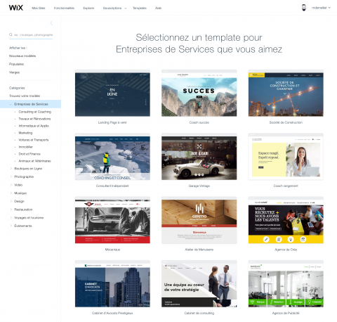 Avis sur Wix.