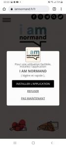 Appuyez sur INSTALLER L’APPLICATION